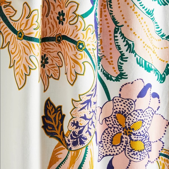 Anthropologie Porte Bonheur Floral Shower Curtain - Picture 4 of 4